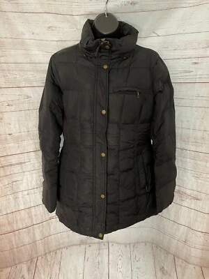 Chaqueta acolchada acolchada negra Lands’ End para mujer talla S 6-8 Foto 1 de 4