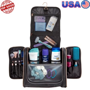 Travel Toiletry Bag W/ Hook Makeup Organizer Large Capacity Multi Pocket Design - Picture 1 of 4