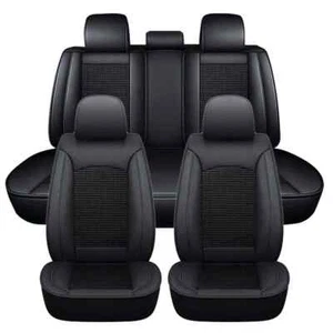 For Hyundai Tucson Accent Leather Car Full Seat Cover Front Rear Cushion Protect - Picture 1 of 12