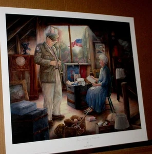 Grow Old Along With Me and A Soldiers Letter by Paula Vaughan WWII Army VMail - Picture 1 of 12