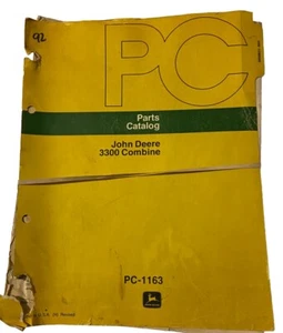 Libro manual catálogo piezas John Deere 3300 Combine PC1163 - Imagen 1 de 4