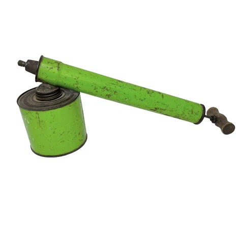 Vintage Green Tin Metal Bug Sprayer Duster Insecticide Hand Pump Cover