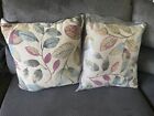 2 Couch Throw Pillows With Colorful Leaves