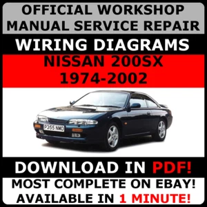 OFFICIAL WORKSHOP Service Repair MANUAL for NISSAN 200 SX 1974-2002 +WIRING # - Picture 1 of 1