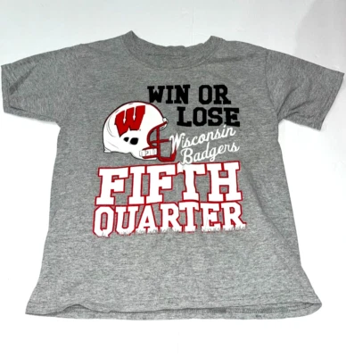 Wisconsin Badgers Kids Youth Shirt Boys Small 6/7 - Image 1 of 3