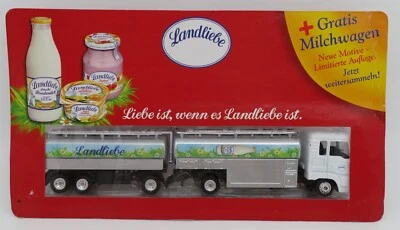 C GRELL HO 1/87 CAMION CITERNE TRUCK TANKER MAN F2000 LANDLIEBE LAIT BOX - Photo 1/4