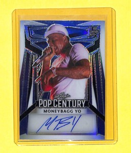 2023 Leaf Pop Century Moneybagg Yo 7/25 Blue Auto Autograph Card Rapper