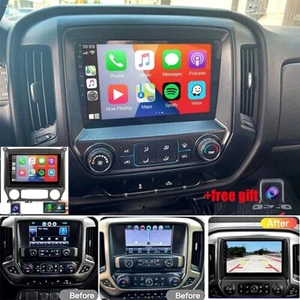 10''Car Stereo Radio Android Navigation 2+32GB For 2014-2018 Chevrolet Silverado - Picture 1 of 21