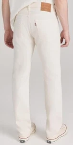 Levis Herren 501 Original Fit Denim Jeans Straight Leg Button Fly Weiß 30x32 DT2 - Bild 1 von 3