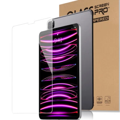 Screen Protector Tempered Glass For Apple iPad Air 9.7 10.2 Pro 10.5 11 12.9 - Image 1 of 4