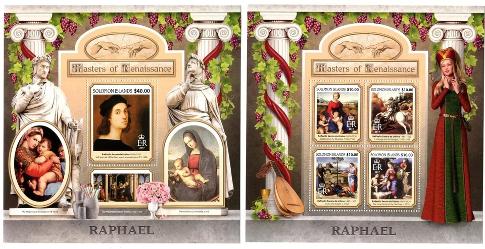 Rafael /Raphael - Italian Renaissance / Art / Paintings - 2017 Solomon MNH** SN. - Image 1 of 1