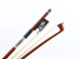 Advanced 4/4 Violin Bow Brazilwood stick violin bows Inlay plum blossom Frog - Picture 1 of 6
