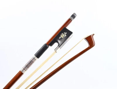 Advanced 4/4 Violin Bow  Brazilwood stick violin bows Inlay plum blossom Frog - Image 1 of 4