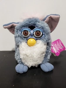 1999 Tiel Blue Furby Pink Hair with Hazel Eyes Working Very Rare NWT - Picture 1 of 11