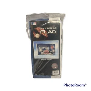 Chicago Cubs 2016 World Series Championship Flag 3x5 Deluxe Wrigley Banner T61 - Picture 1 of 2