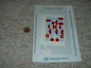 Microscale decals N 60-449 Antiglare Panels light blue maroon F87 - Picture 1 of 1