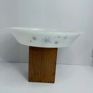 Glassbake Atomic Vintage White Divided Dish - Picture 1 of 8