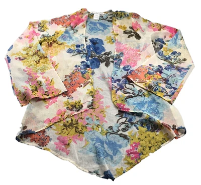 Kimono abierto American Rag para mujer talla S floral manga larga nuevo sin etiquetas Foto 1 de 4