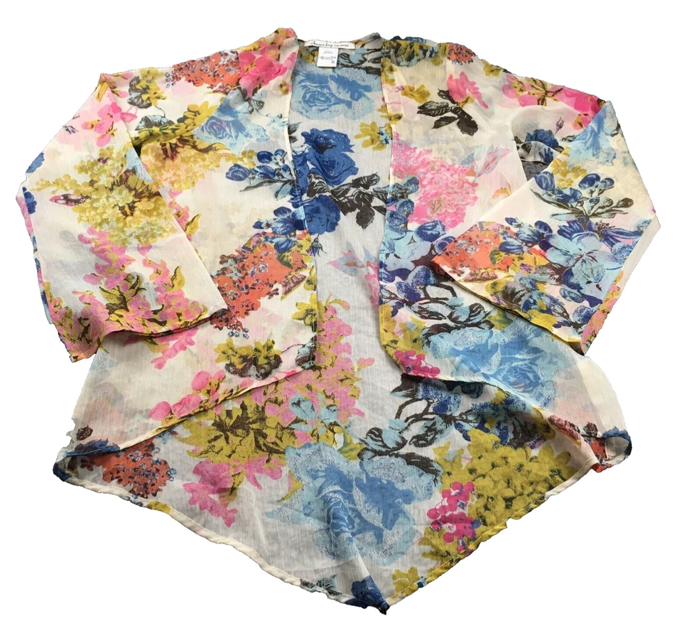 Kimono abierto American Rag para mujer talla S floral manga larga nuevo sin etiquetas Foto 1 de 4