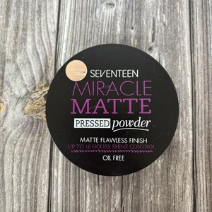 Boots Seventeen Miracle Matt Pressed Powder Compact NATURAL FAIR Discontinued - Picture 1 of 4