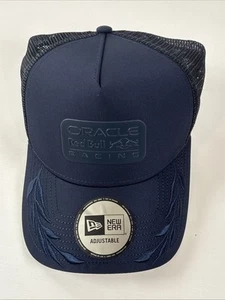 Red Bull Racing Tonal E-Frame Adjustable Trucker Cap Navy - Picture 1 of 12