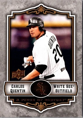 2009 Upper Deck A Piece of History Carlos Quentin #21 Chicago White Sox - Image 1 of 2