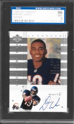 2000 UD Graded - UD Rookie Dez White #136 Sgc Graded /500 (AU, RC) - Image 1 of 2