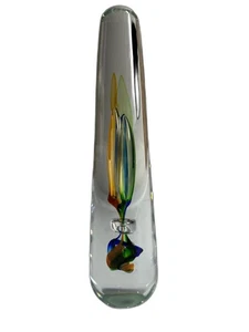 Eric Laurent Glas Modern, Minimalistisch, Skulptur Obelisk Unikat Kunst Schreibtisch Objekt - Bild 1 von 4