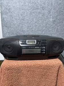 JVC RC-XC1 Ghettobox tragbares Radio 3 Disc CD Kassetten Abspielgerät AM FM Radio GETESTET - Bild 1 von 17