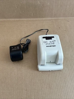 Master Electric Two-Hole Punch 10-Sheet Capacity EP210 Paper Home Office Tool - Image 1 of 4