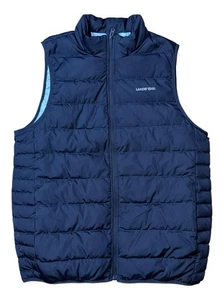 Lands End NWT Mens Navy FP 600 Allied Feather and Down Zipper Puffer Vest Sz Med - Picture 1 of 13