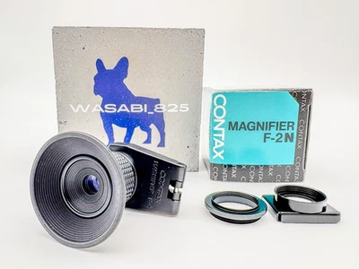 [Almost Unused] Contax Magnifier F-2N Finder For AX RX N1 ARIA RTS II From JAPAN - Image 1 of 4