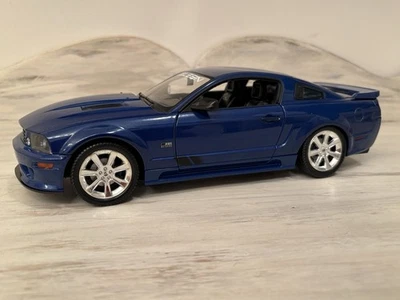 2007 Ford Saleen S281 Mustang Welly 1:18 Diecast Model RARE Blue - Image 1 of 4