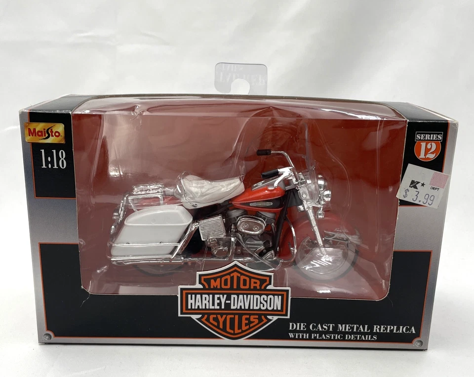 1968 Maisto Harley Davidson DieCast 1:18 Series 12 FLH Electra Glide 2001 New - Image 1 of 4