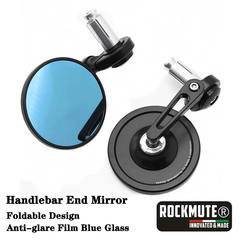 Cafe Racer Black Round End Bar Side Mirror For KAWASAKI VULCAN 900 VULCAN S 650 - Image 1 of 4
