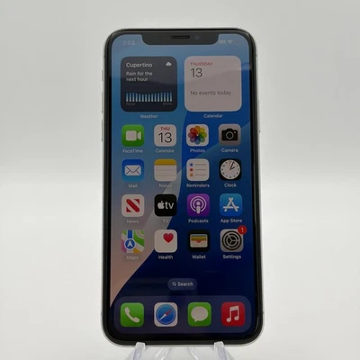 Apple iPhone XS | 256 GB | Silver (Unlocked) | Good Condition | 100% Bat - Image 1 of 4