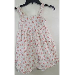 JOIE Dress Girls Size 7 Girls Strawberries & Raspberries Spring Summer Dress - Picture 1 of 9