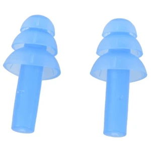  (R) 1 par de tapones de silicona flexibles para natación - azul B7X26936 - Imagen 1 de 8