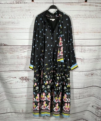 NWT Women's Boden Black Floral Dress Size 16-18 - Image 1 of 4