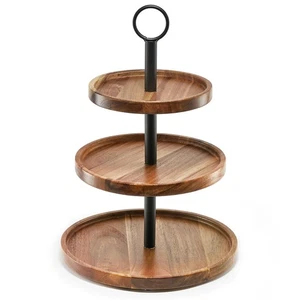 3 Tier Cupcake Stand, Farmhouse Rustic Tiered Serving Tray,3 Tier Serving Tra... - Picture 1 of 7