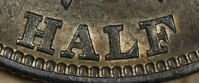 1892 50c Barber Half Dollar Tripled Die Reverse FS-801 Uncirculated Coin - Image 1 of 3