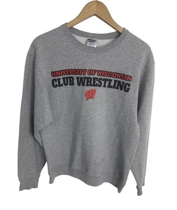 University Of Wisconsin Herren Wrestling Sweatshirt mit Rundhalsausschnitt Größe Medium - Bild 1 von 4