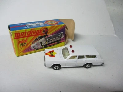 Matchbox Lesney Superfast SF55 Mercury Police Commuter - BASE PLATEADA, en caja Foto 1 de 3