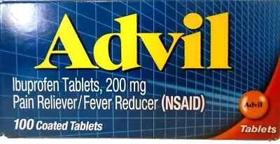 Advil Pain Reliever And Fever Reducer Coated Tablets 100 Tabs Exp 07/25 - Image 1 of 3