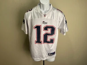 Reebok Youth white New England Patriots Tom Brady jersey YL Youth Large L - Picture 1 of 6