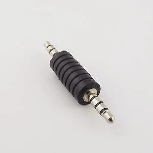 1pcs 3.5mm 4 Pole Male to 1/8" 4 Pole Male TRRS Stereo Audio Headphone Adapter - Picture 1 of 5