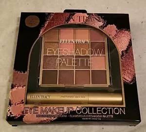 New Ellen Tracy EYE MAKEUP COLLECTION - 16 Color Eyeshadow Palette & 1 Mascara - Picture 1 of 1