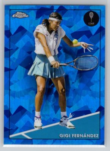 2021 TOPPS CHROME TENNIS SAPPHIRE EDITION #24 GIGI FERNANDEZ