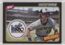 2018 Topps MLB All-Star Logo Patch Black /99 Robin Yount #ASP-RY Patch HOF