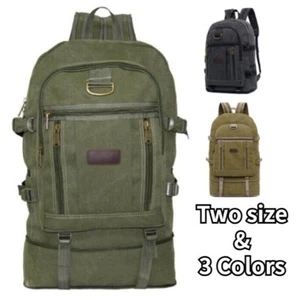 60L Outdoor Large Backpack Luggage Camping Travel Shoulder Bag Rucksack Duffle - Picture 1 of 17